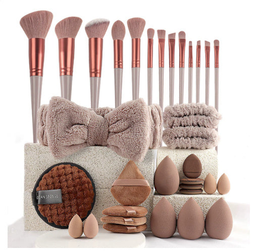 40pcs Beauty Tools Major Combination Suit Face Wash Makeup Full Set