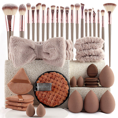 40pcs  Beauty Tools Major Combination Suit Face Wash Makeup Full Set