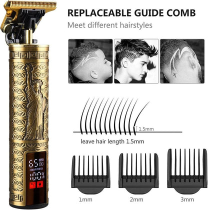 Beard Trimmer Hair Clippers Cordless Hair Cutting Kit Barber Shaving Machine For Men USB Rechargeable 1 PCS