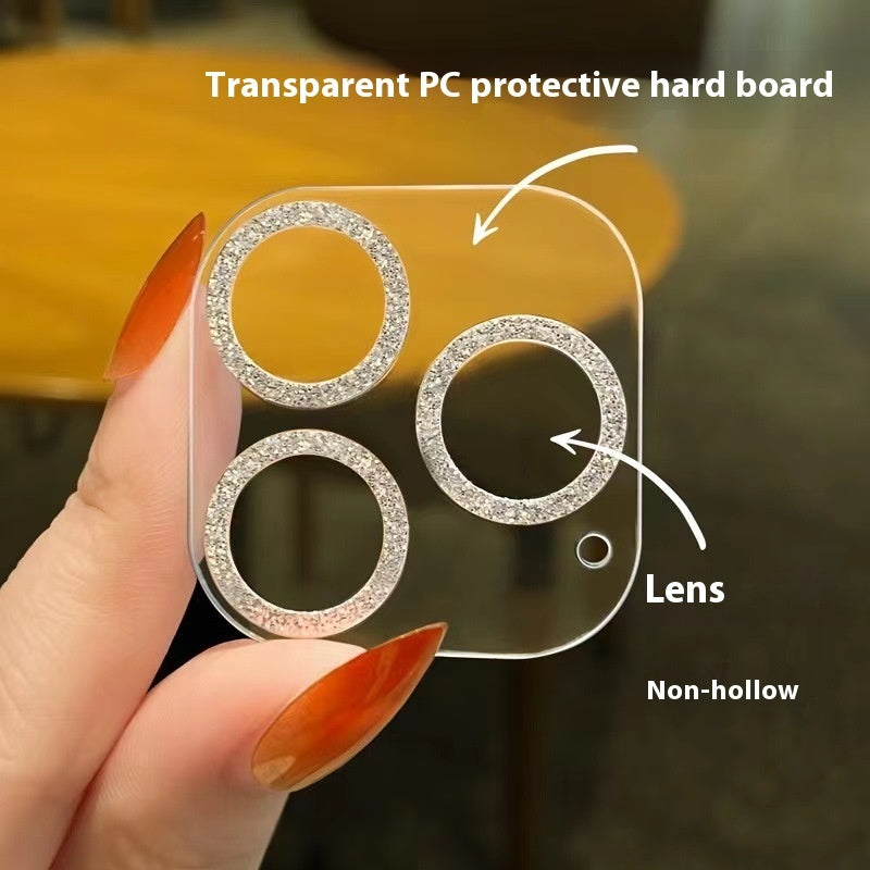 Mobile Phone Integrated Lens Protector Rhinestone