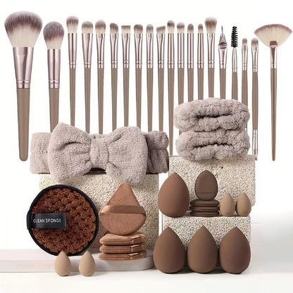 40pcs  Beauty Tools Major Combination Suit Face Wash Makeup Full Set