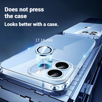 Mobile Phone Tempered Glass Rhinestone Lens Protector