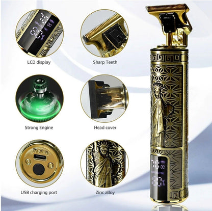 Beard Trimmer Hair Clippers Cordless Hair Cutting Kit Barber Shaving Machine For Men USB Rechargeable 1 PCS